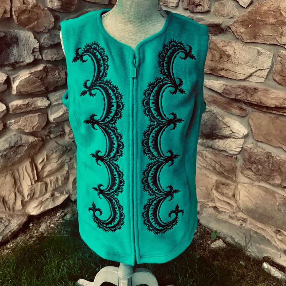 Bob Mackie Embroidered Vest - Picture 5 of 16
